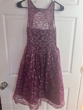 VENUS Women’s Plum Lace Formal Dress